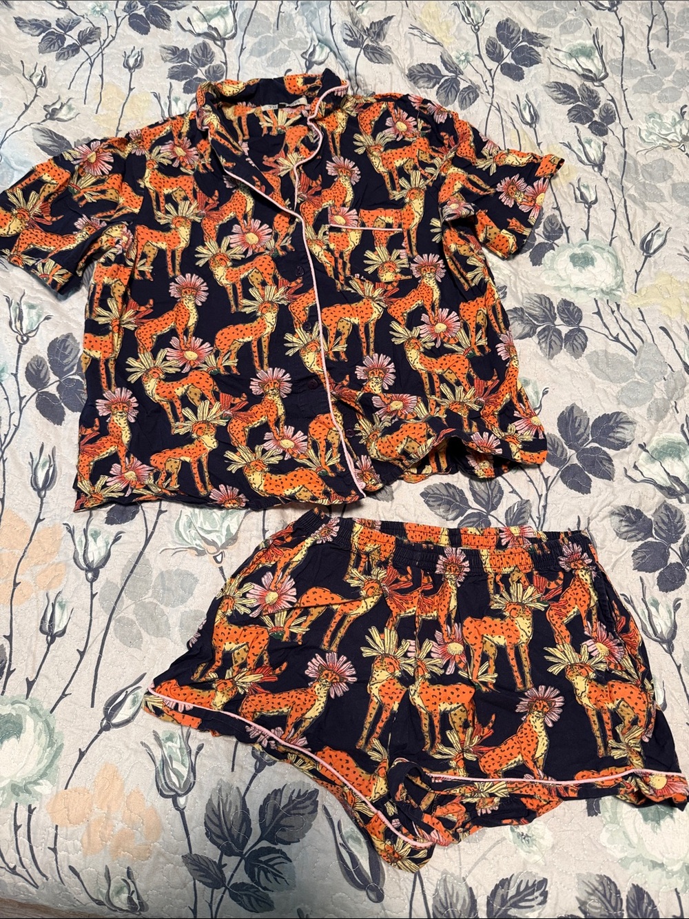 Their Nibs Lion Short Pajama Set